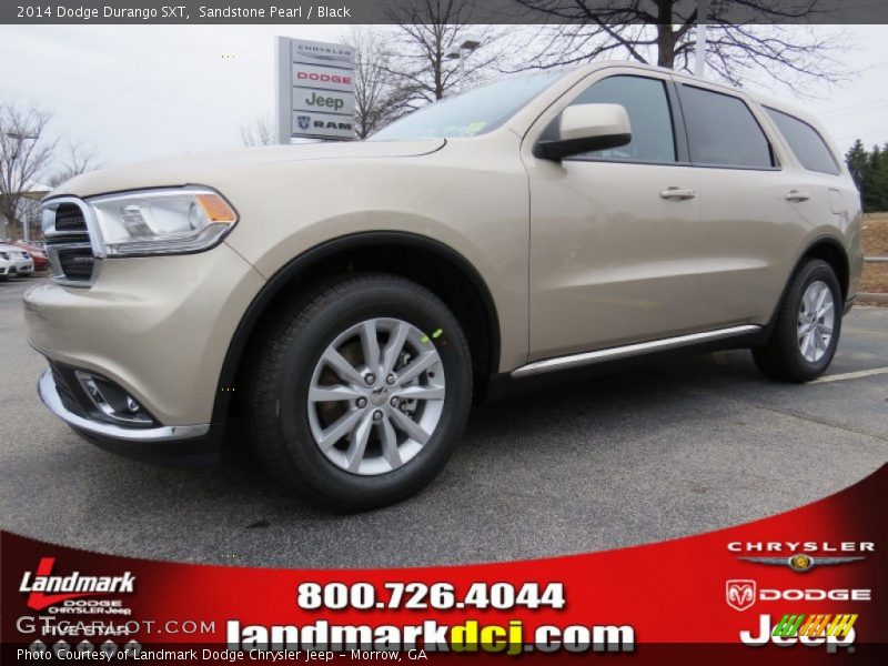 Sandstone Pearl / Black 2014 Dodge Durango SXT