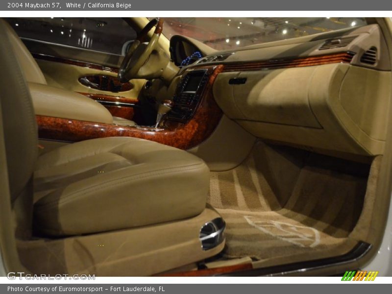 White / California Beige 2004 Maybach 57