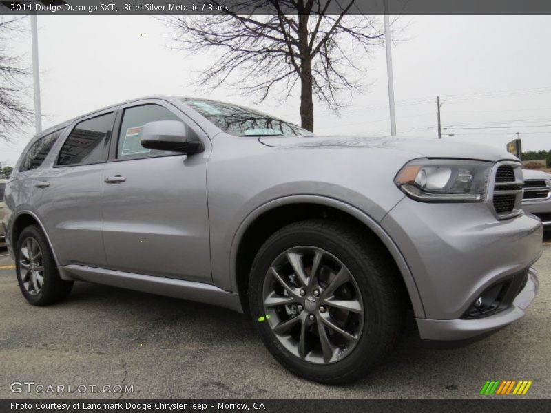 Billet Silver Metallic / Black 2014 Dodge Durango SXT