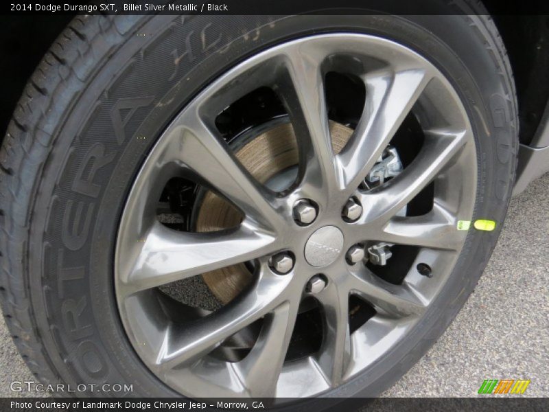 Billet Silver Metallic / Black 2014 Dodge Durango SXT
