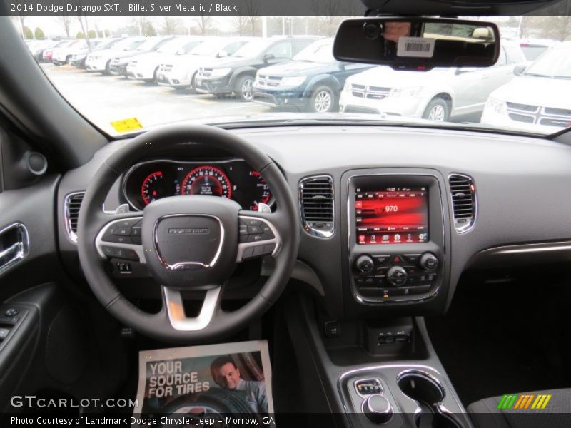 Billet Silver Metallic / Black 2014 Dodge Durango SXT