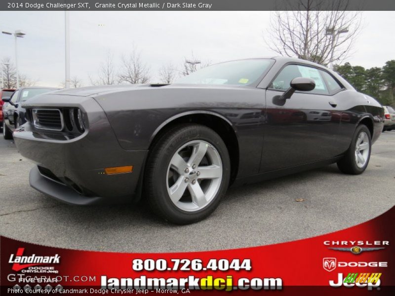 Granite Crystal Metallic / Dark Slate Gray 2014 Dodge Challenger SXT