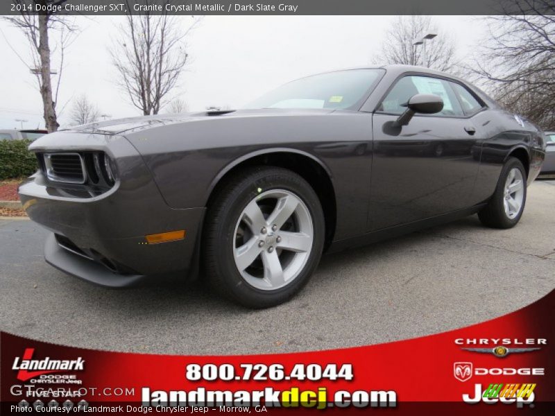 Granite Crystal Metallic / Dark Slate Gray 2014 Dodge Challenger SXT
