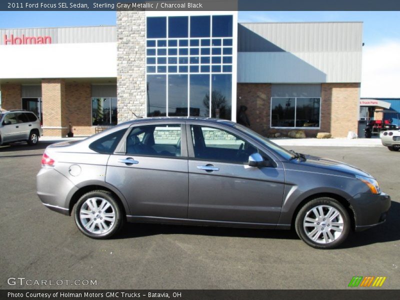 Sterling Gray Metallic / Charcoal Black 2011 Ford Focus SEL Sedan