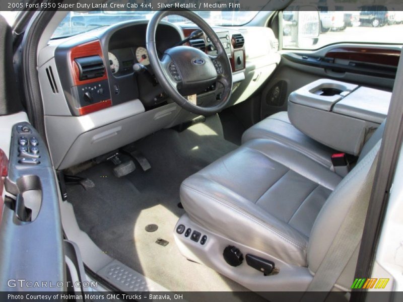 Silver Metallic / Medium Flint 2005 Ford F350 Super Duty Lariat Crew Cab 4x4