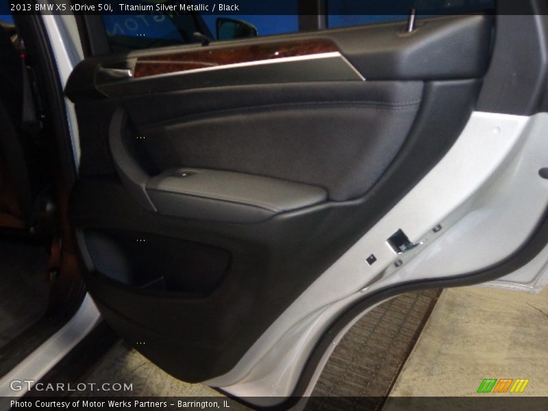 Titanium Silver Metallic / Black 2013 BMW X5 xDrive 50i
