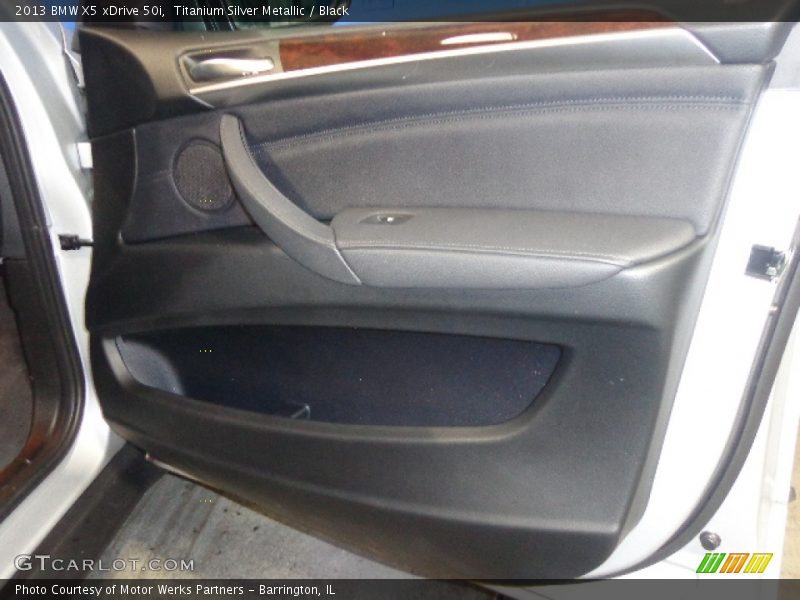 Titanium Silver Metallic / Black 2013 BMW X5 xDrive 50i