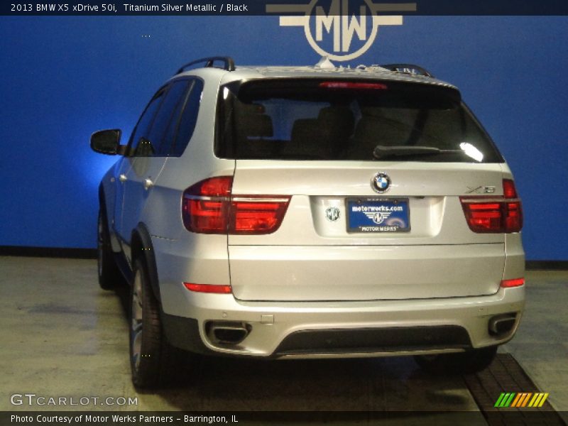 Titanium Silver Metallic / Black 2013 BMW X5 xDrive 50i