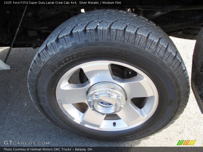 Silver Metallic / Medium Flint 2005 Ford F350 Super Duty Lariat Crew Cab 4x4