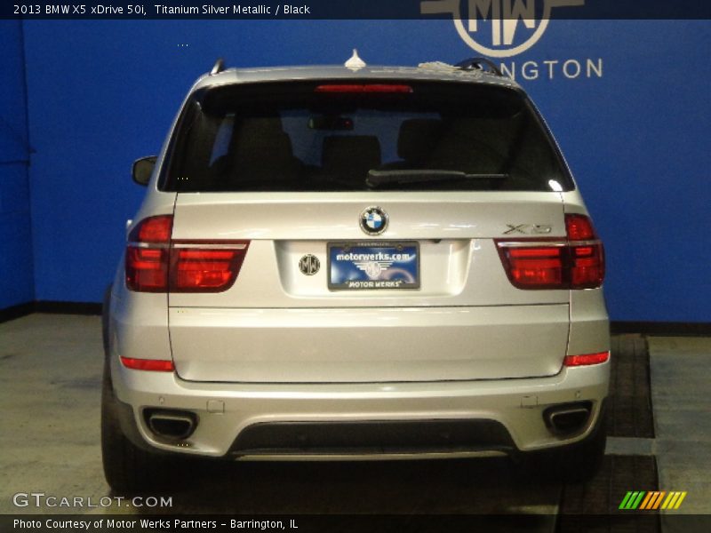 Titanium Silver Metallic / Black 2013 BMW X5 xDrive 50i