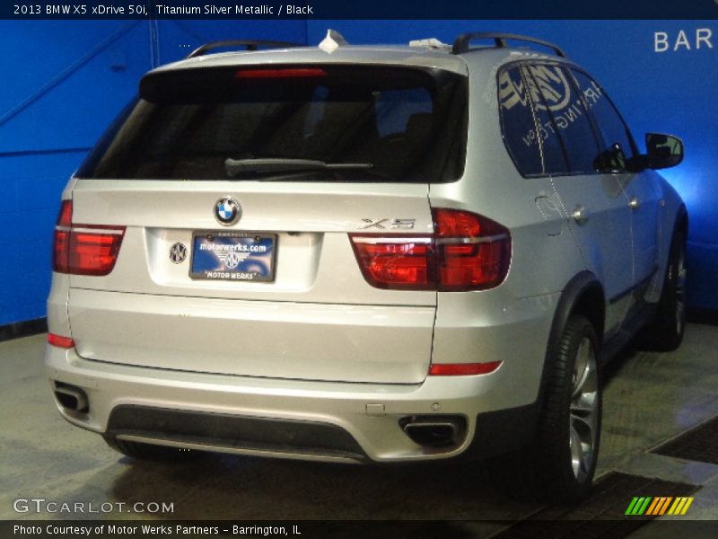 Titanium Silver Metallic / Black 2013 BMW X5 xDrive 50i