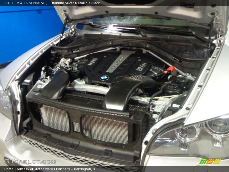 Titanium Silver Metallic / Black 2013 BMW X5 xDrive 50i
