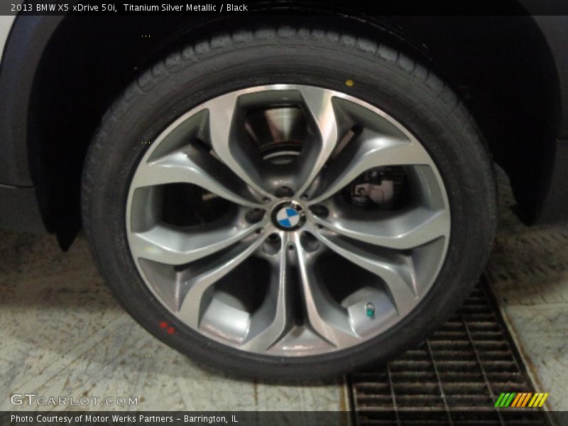 Titanium Silver Metallic / Black 2013 BMW X5 xDrive 50i