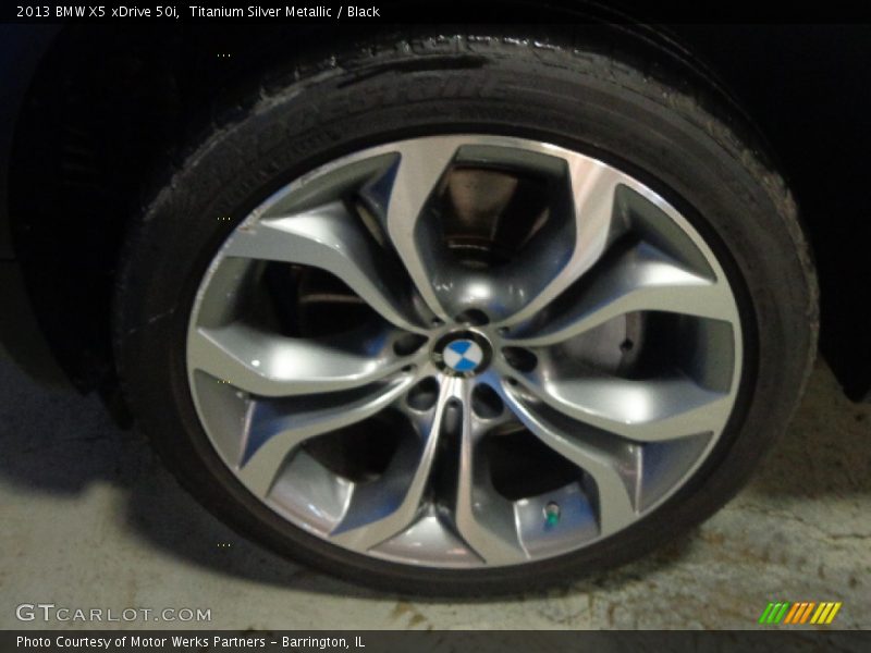 Titanium Silver Metallic / Black 2013 BMW X5 xDrive 50i