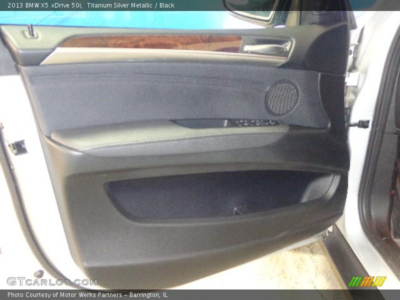 Titanium Silver Metallic / Black 2013 BMW X5 xDrive 50i