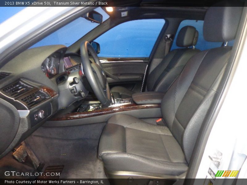 Titanium Silver Metallic / Black 2013 BMW X5 xDrive 50i