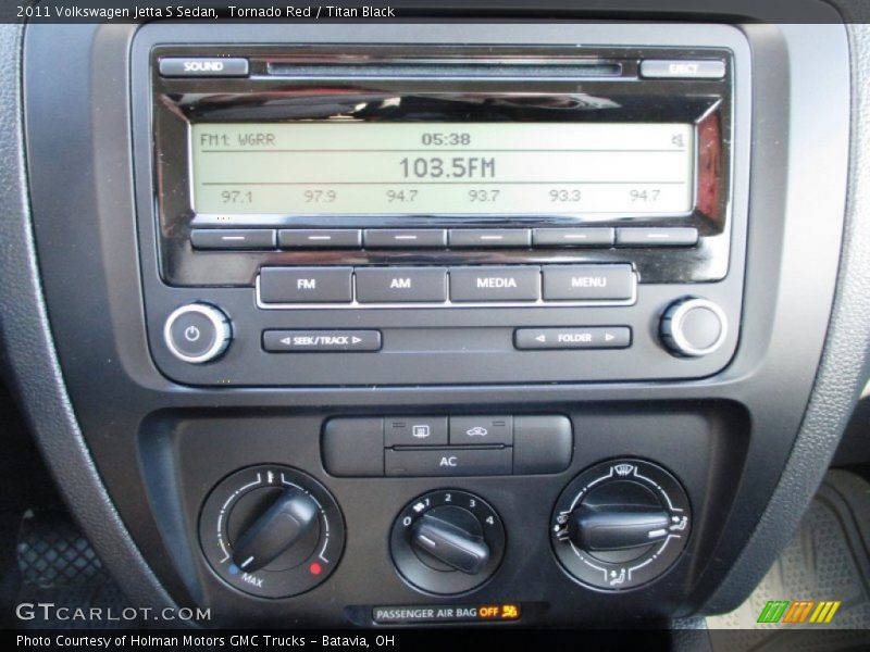 Tornado Red / Titan Black 2011 Volkswagen Jetta S Sedan