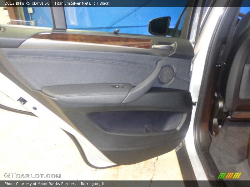 Titanium Silver Metallic / Black 2013 BMW X5 xDrive 50i
