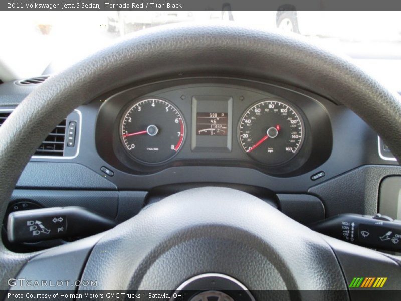 Tornado Red / Titan Black 2011 Volkswagen Jetta S Sedan