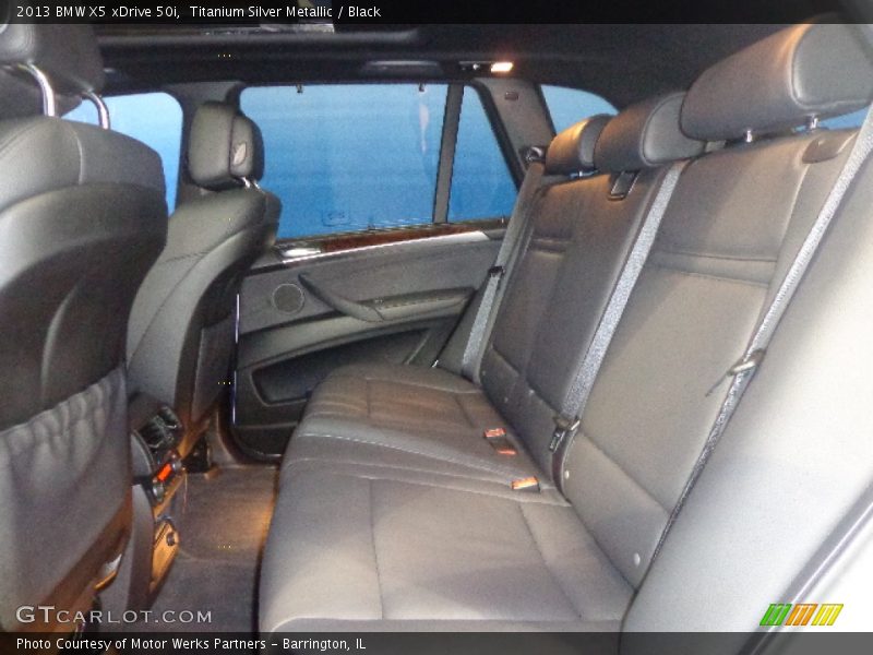 Titanium Silver Metallic / Black 2013 BMW X5 xDrive 50i