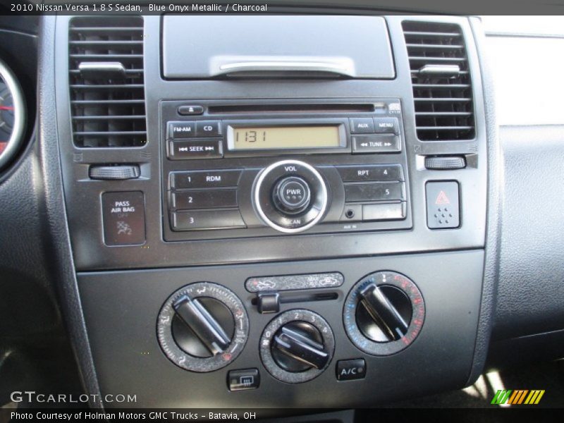 Blue Onyx Metallic / Charcoal 2010 Nissan Versa 1.8 S Sedan