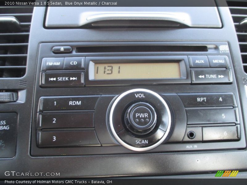 Blue Onyx Metallic / Charcoal 2010 Nissan Versa 1.8 S Sedan