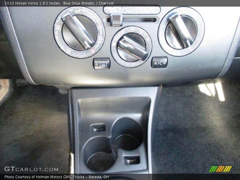 Blue Onyx Metallic / Charcoal 2010 Nissan Versa 1.8 S Sedan