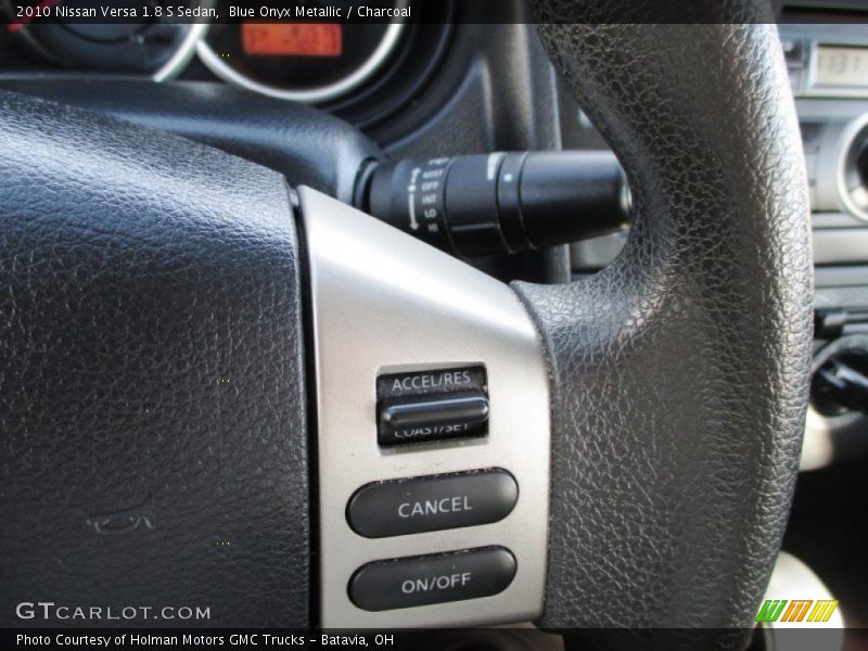 Blue Onyx Metallic / Charcoal 2010 Nissan Versa 1.8 S Sedan