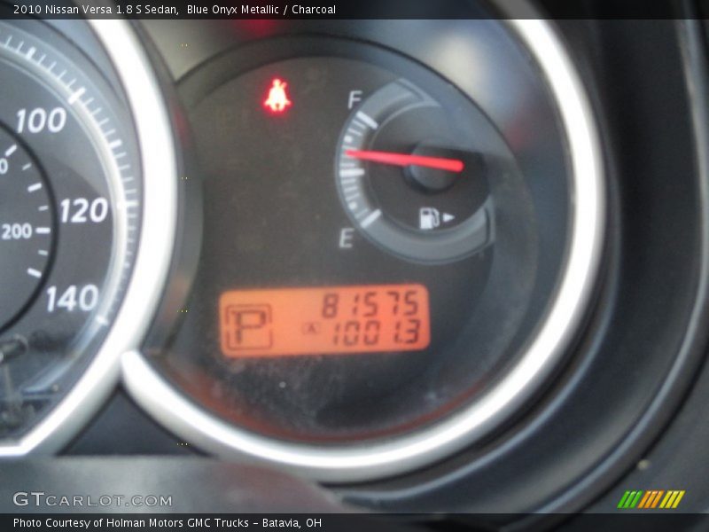 Blue Onyx Metallic / Charcoal 2010 Nissan Versa 1.8 S Sedan