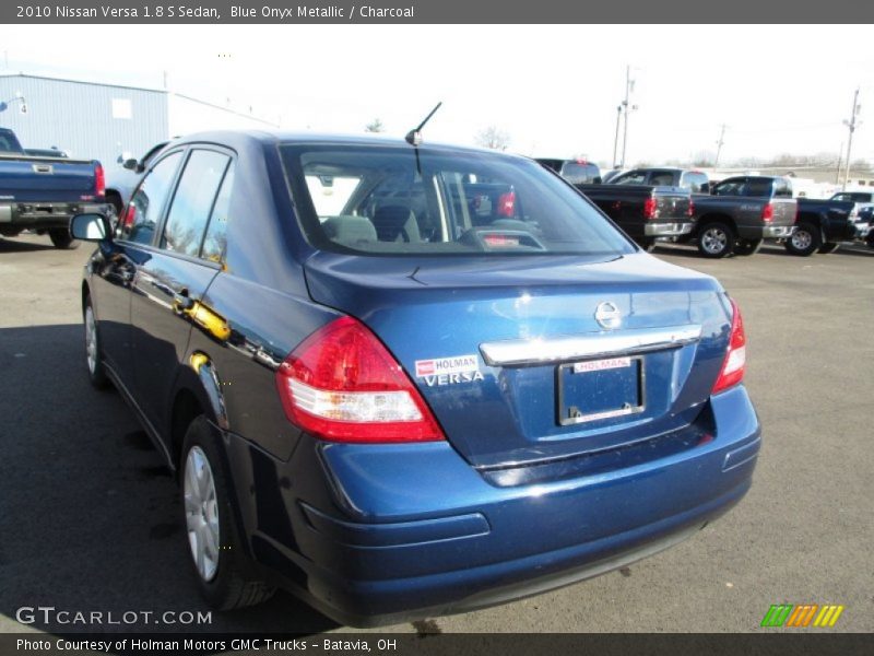 Blue Onyx Metallic / Charcoal 2010 Nissan Versa 1.8 S Sedan