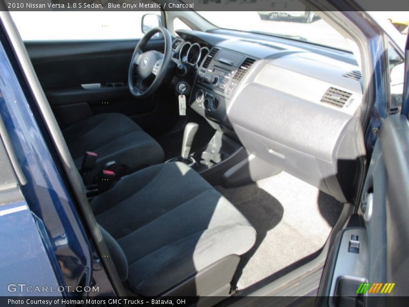 Blue Onyx Metallic / Charcoal 2010 Nissan Versa 1.8 S Sedan