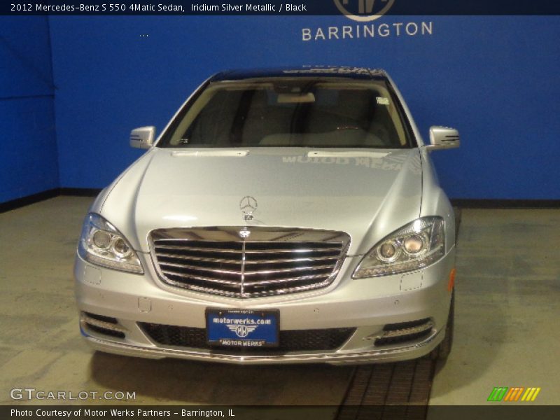 Iridium Silver Metallic / Black 2012 Mercedes-Benz S 550 4Matic Sedan