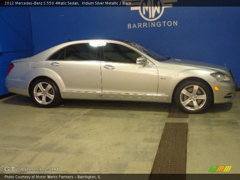 Iridium Silver Metallic / Black 2012 Mercedes-Benz S 550 4Matic Sedan