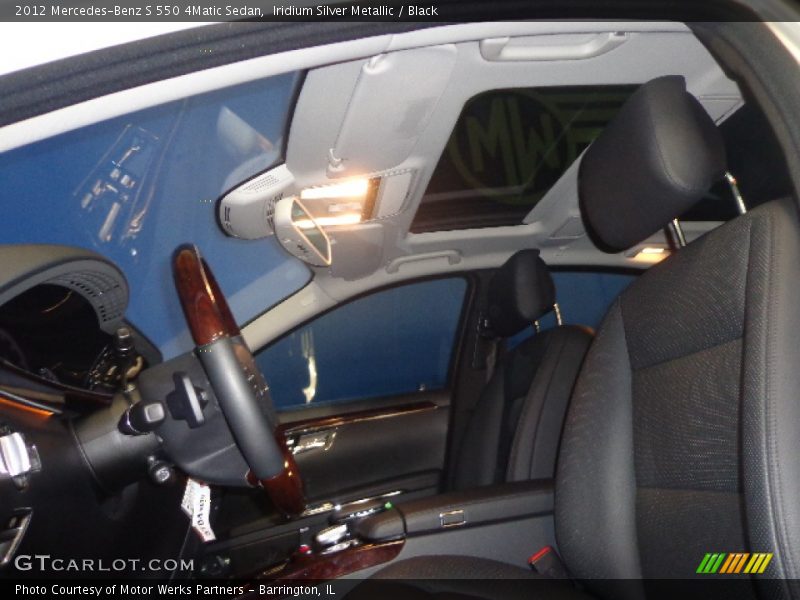 Iridium Silver Metallic / Black 2012 Mercedes-Benz S 550 4Matic Sedan