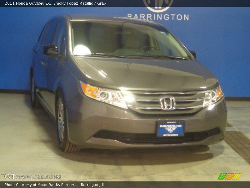 Smoky Topaz Metallic / Gray 2011 Honda Odyssey EX