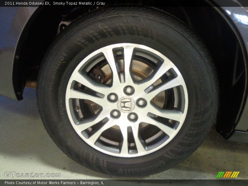 Smoky Topaz Metallic / Gray 2011 Honda Odyssey EX