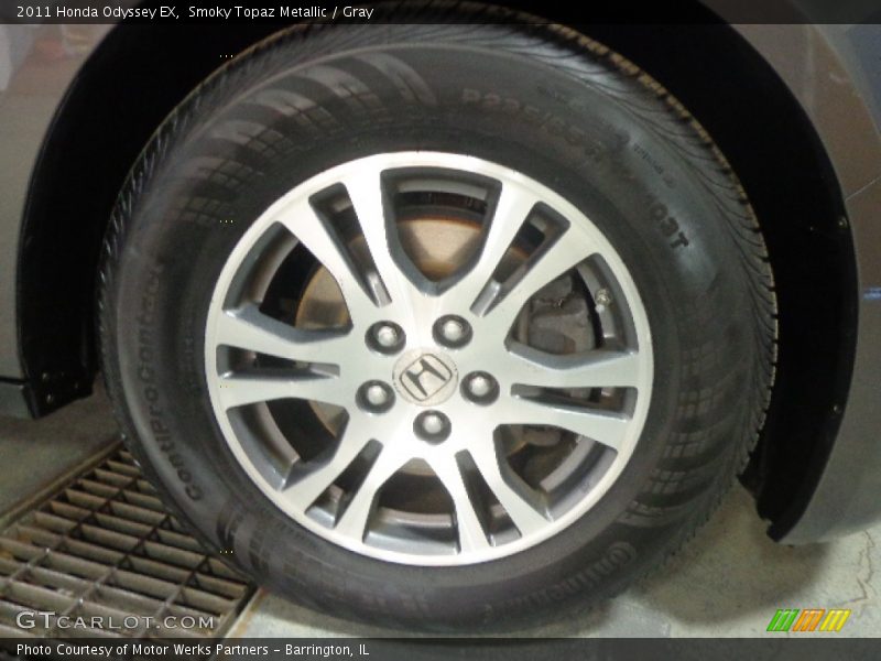 Smoky Topaz Metallic / Gray 2011 Honda Odyssey EX