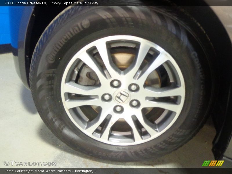 Smoky Topaz Metallic / Gray 2011 Honda Odyssey EX