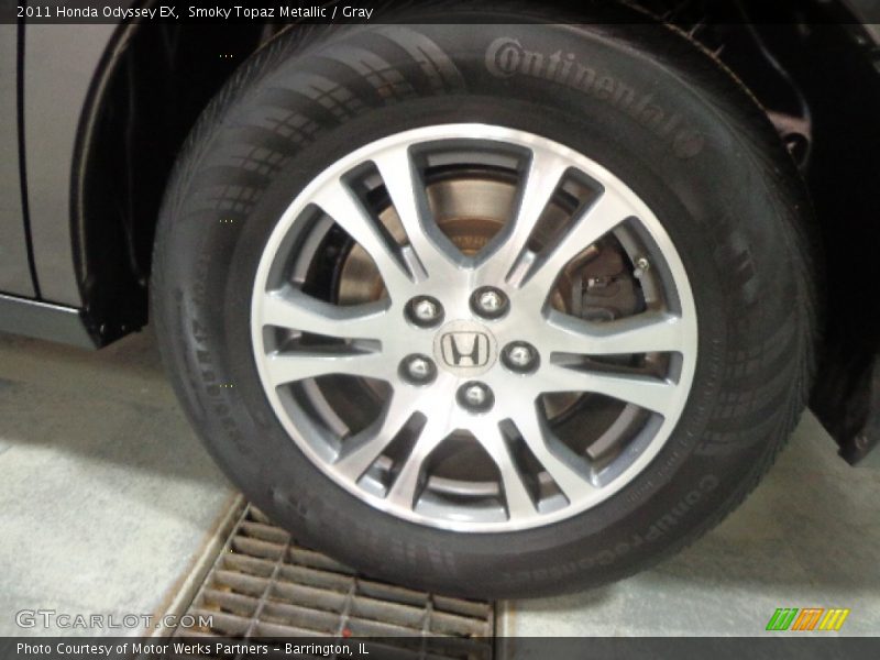 Smoky Topaz Metallic / Gray 2011 Honda Odyssey EX