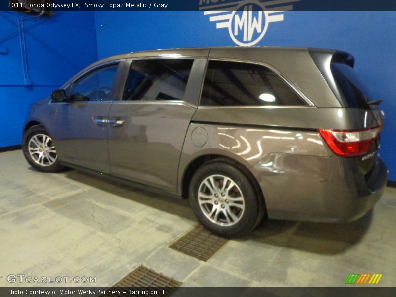 Smoky Topaz Metallic / Gray 2011 Honda Odyssey EX