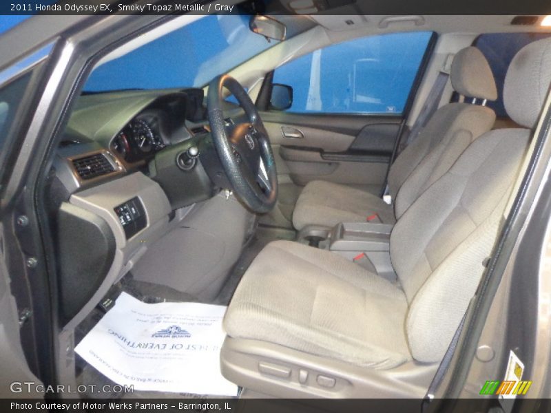 Smoky Topaz Metallic / Gray 2011 Honda Odyssey EX