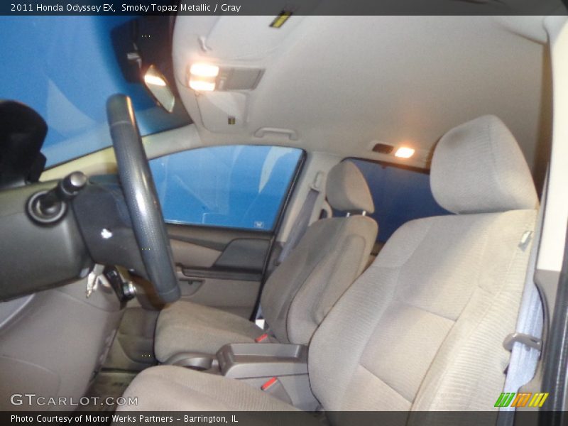 Smoky Topaz Metallic / Gray 2011 Honda Odyssey EX