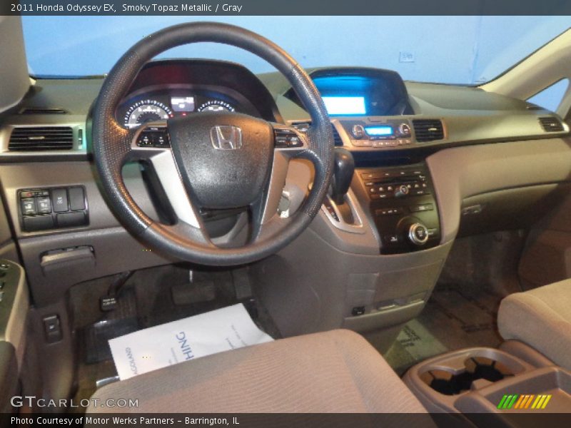 Smoky Topaz Metallic / Gray 2011 Honda Odyssey EX