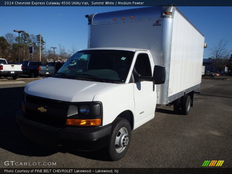 Summit White / Medium Pewter 2014 Chevrolet Express Cutaway 4500 Utility Van