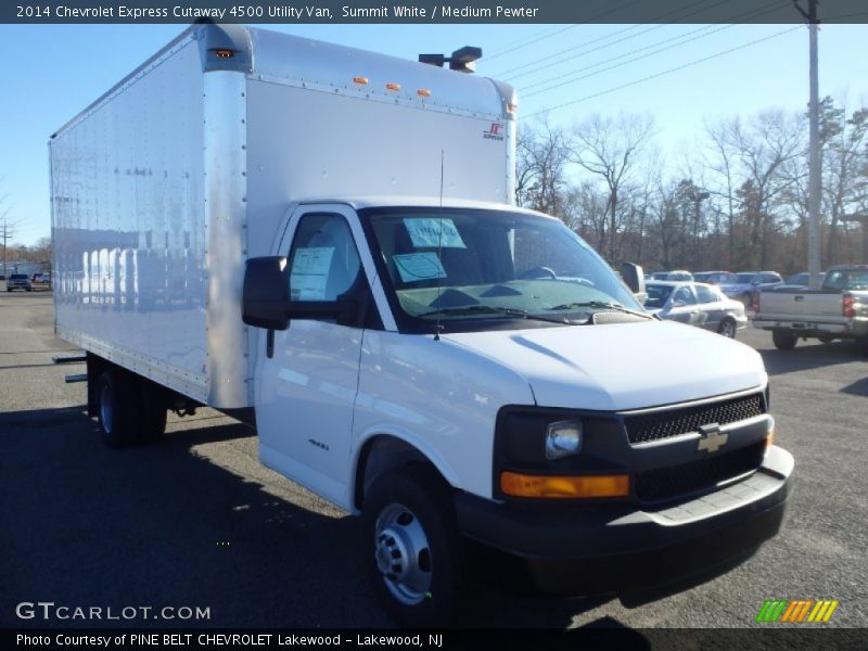 Summit White / Medium Pewter 2014 Chevrolet Express Cutaway 4500 Utility Van