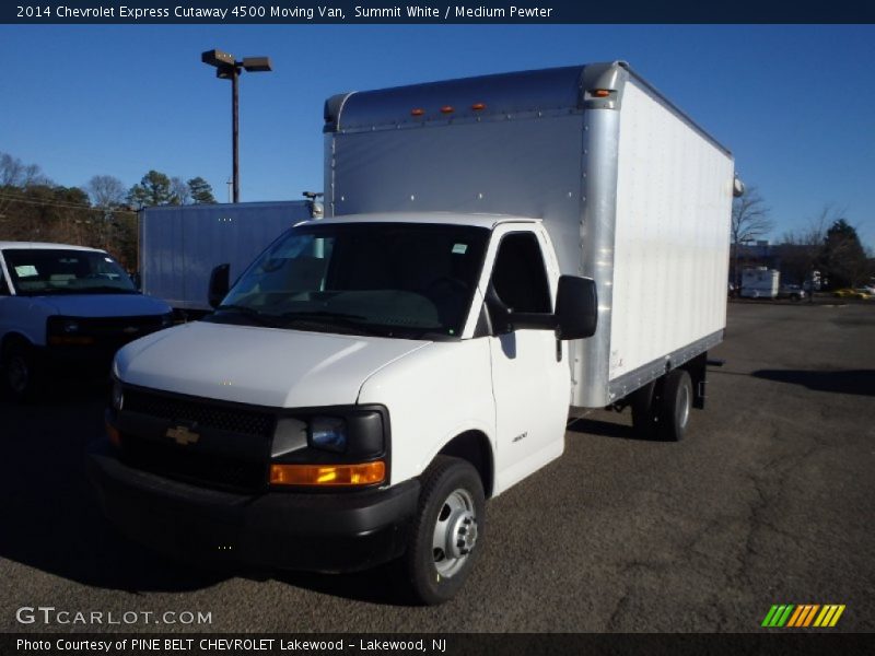 Summit White / Medium Pewter 2014 Chevrolet Express Cutaway 4500 Moving Van