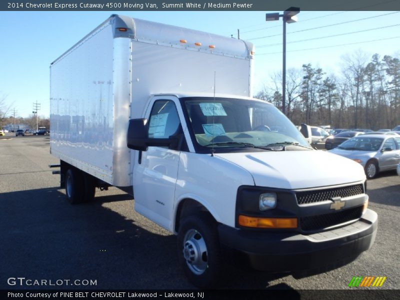 Summit White / Medium Pewter 2014 Chevrolet Express Cutaway 4500 Moving Van