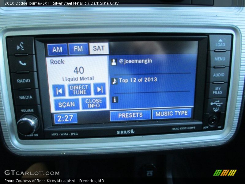 Silver Steel Metallic / Dark Slate Gray 2010 Dodge Journey SXT