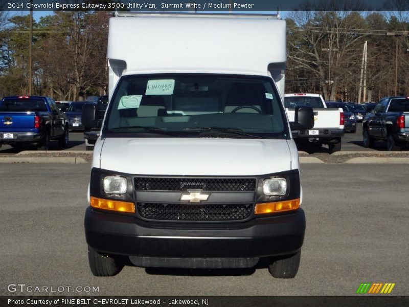 Summit White / Medium Pewter 2014 Chevrolet Express Cutaway 3500 Utility Van