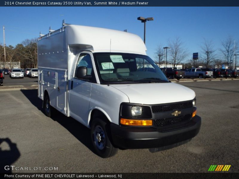 Summit White / Medium Pewter 2014 Chevrolet Express Cutaway 3500 Utility Van